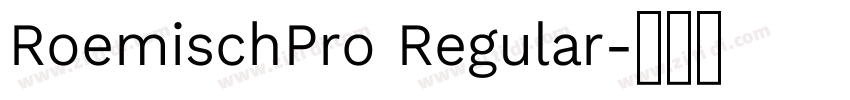 RoemischPro Regular字体转换 RoemischPro Regular字体转换
